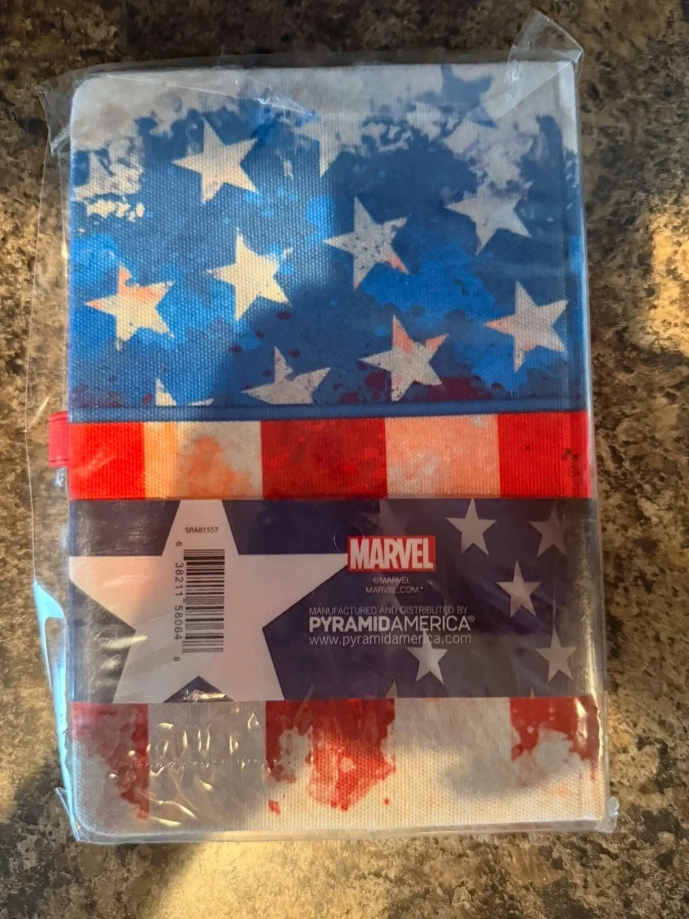 $10 Marvel Blue Red Hardcover Journal with Bronze Star Medallion $10 WHEN BUNDLE